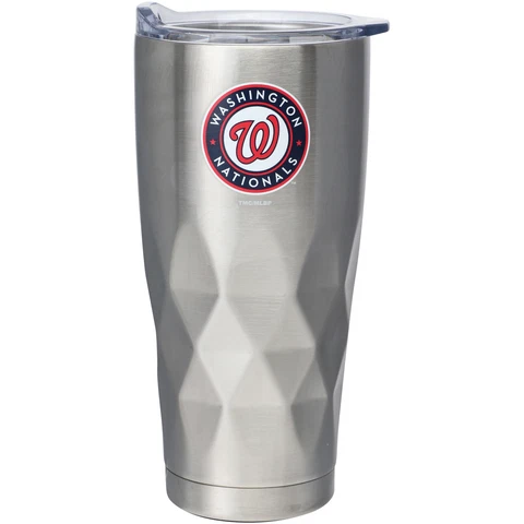 Washington Nationals 22oz. Diamond Bottom Stainless Steel Tumbler Cover