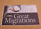 National Geographic Noviembre 2010 Mapa Great Migrations Bird / Shark + Del