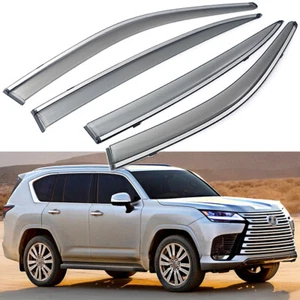 1Set Window Vent Visor Deflector Shade Rain Guards for 2022-2024 Lexus LX 600 - Picture 1 of 8