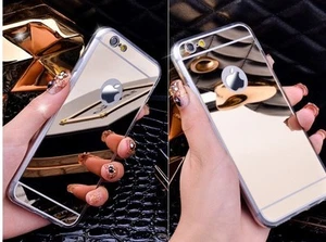iPhone 7 Plus Hülle, Spiegel Case Galvanik verspiegelt Handyhülle TPU weich  - Bild 1 von 31