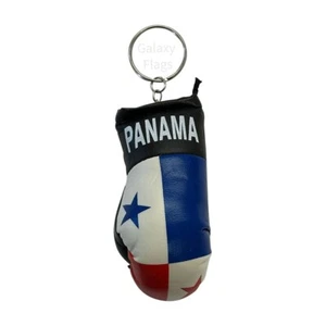 Panama Boxing Glove / Panama Flag / Mini Panama Flag Boxing Glove Key Chain - Picture 1 of 3