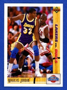1991-92 Upper Deck Classic Confrontations Magic vs Jordan Lakers Bulls 34 - Picture 1 of 2