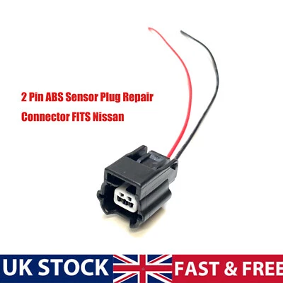 2 Pin ABS Sensor Plug Repair Connector FITS Nissan Qashqai X-Trail Juke - Image 1 of 4