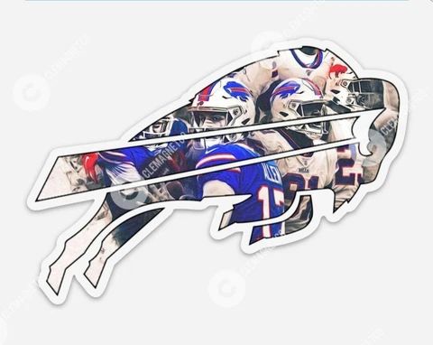 Buffalo Bills JOSH ALLEN Vinyl MAGNET - NFL The Buffalo Bills NY Mafia Cover