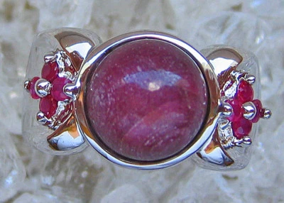 Retro Silber Ring 925 Silber Old School Schmuck Rubin Ring Vintage Designer 708 - Bild 1 von 4