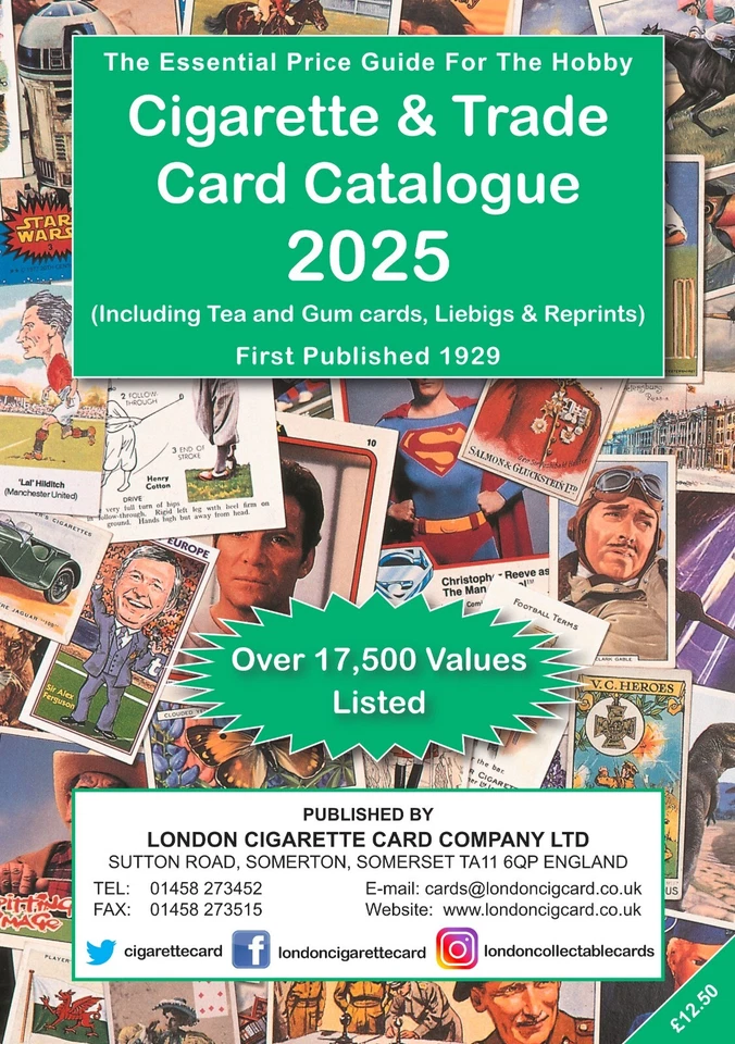 Cigarette & Trade Card Catalogue 2025 Including FREE MONTHLY MAGAZINE - Image 1 of 1