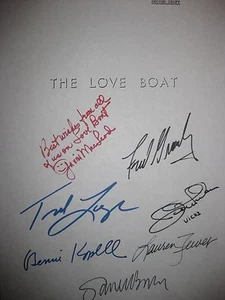 The Love Boat Signed TV Script Gavin MacLeod Ted Lange Fred Grandy Whelan reprnt - Picture 1 of 1