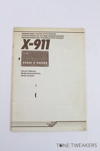 Korg X-911 Owners Manual User Guide Manual Book Instruction VINTAGE SYNTH DEALER - Picture 1 of 4