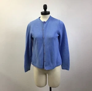 Vintage Woman’s LL Bean Cardigan Sweater Size 5 Regular Blue - Picture 1 of 2