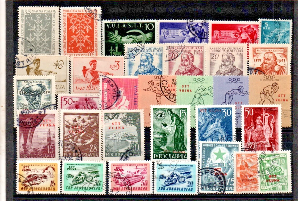 1949-1954 TRIESTE ZONA B-LOT OF USED STAMPS-FREE SHIPPING - Image 1 of 1