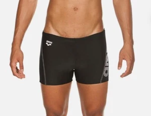 ARENA MENS BYOR EVO AQUA SWIM SHORTS BRAND NEW SIZE 42” BLACK WHITE - Picture 1 of 4