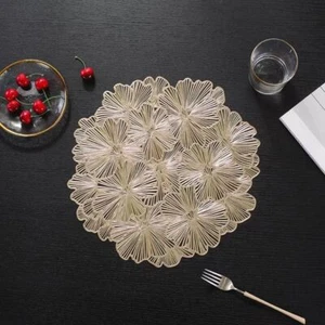 Anti-stain Table Mat PVC Tableware Pad Hollow Placemat Table Decoration - Bild 1 von 7
