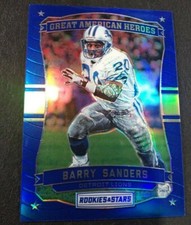 BARRY SANDERS 2016 Rookies and Stars GREAT AMERICAN HEROES #4  Detroit Lions