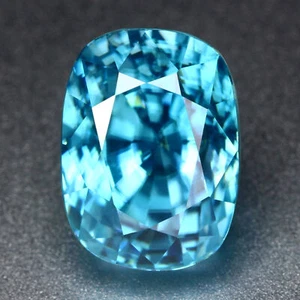 9.39Ct IF IGI Certified Beautiful Perfect Oval 100% Natural Blue Blue Zircon - Picture 1 of 10