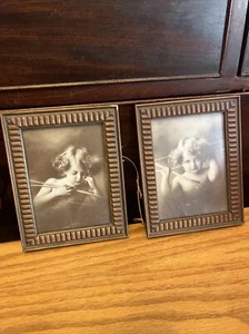 Vintage Cupid Awake Asleep Cherub 1897 Photographic Angel Art MB Parkinson, Nice - Picture 1 of 11