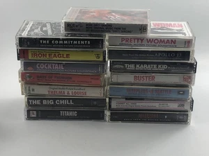 1980's MOVIE SOUNDTRACK 15 Cassette Tape Lot Cock Tail,Iron Eagle, Pretty Woman - Bild 1 von 6