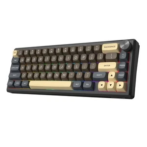 K727 60% Wireless Mechanical Gaming Keyboard, Full Aluminum Shell, Bluetooth/... - Picture 1 of 9