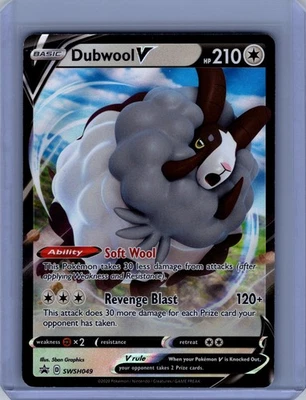 Pokemon SWSH: Sword & Shield Promo Cards #SWSH049 Dubwool V Near Mint or Better - Image 1 of 2