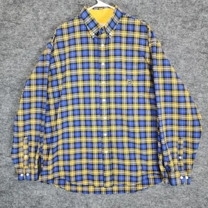 Cinch Hemd Herren XL blau gelb kariert Langarm Button Down Western Rodeo - Bild 1 von 11