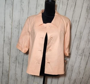NWT Antonio Melani Peachglow Blazer with Classic Collar Size 10 - Picture 1 of 9