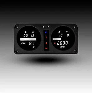 1980-1995 Suzuki Samurai WHITE LED Digital Gauge Panel Fits SJ410 / SJ413 DP1300 - Picture 1 of 12