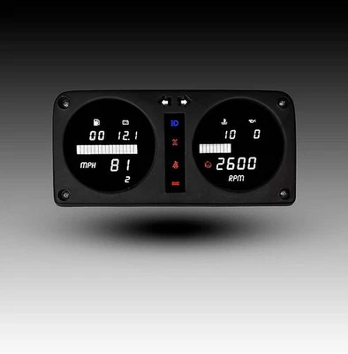 1980-1995 Suzuki Samurai WHITE LED Digital Gauge Panel Fits SJ410 / SJ413 DP1300 - Image 1 of 4