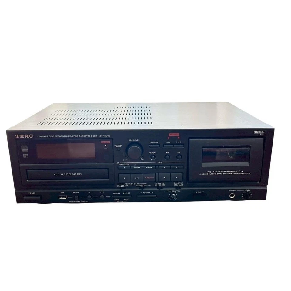 TEAC AD-RW900 CD Recorder Reverse Cassette Deck Used Power Supply OK From Japan - Image 1 of 4