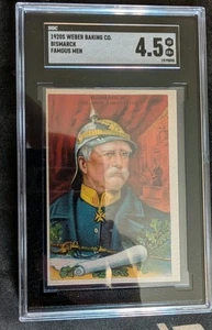 Weber Baking Co. anni '20 Uomo famoso Otto Von Bismarck SGC 4,5 POP 1 nessuno più alto - Foto 1 di 5