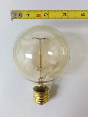 Vintage Edison Light Bulbs 40W E27 / B22 ES Dimmable Screw Retro 2700K 4 PACK - Image 1 of 4