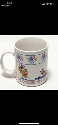 1984 Sam Eagle Gymnastics Coffee Mug Los Angeles Olympics By Papel *Fast Ship - Image 1 of 4