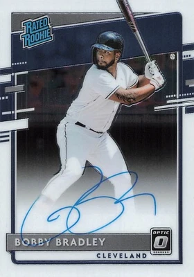 2020 Donruss Optic Rated Rookies Signatures Bobby Bradley RC Auto Cleveland - Image 1 of 2