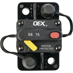 OEX ACX2081BL 15A Mini Manual Reset Circuit Breaker Type 3 Switchable - Picture 1 of 5