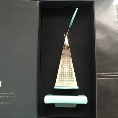 Infusor de té de hojas sueltas Tea Forte Icon Lusso Platinum, colador extra fino cerami Foto 1 de 4