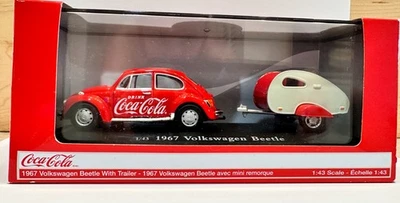 Volkswagen Coca-Cola Beetle 1967 rojo con remolque lágrima rojo Foto 1 de 4