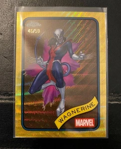 2025 Topps Chrome Marvel WAGNERINE #200 Gold Wave Refractor /50 - Picture 1 of 1