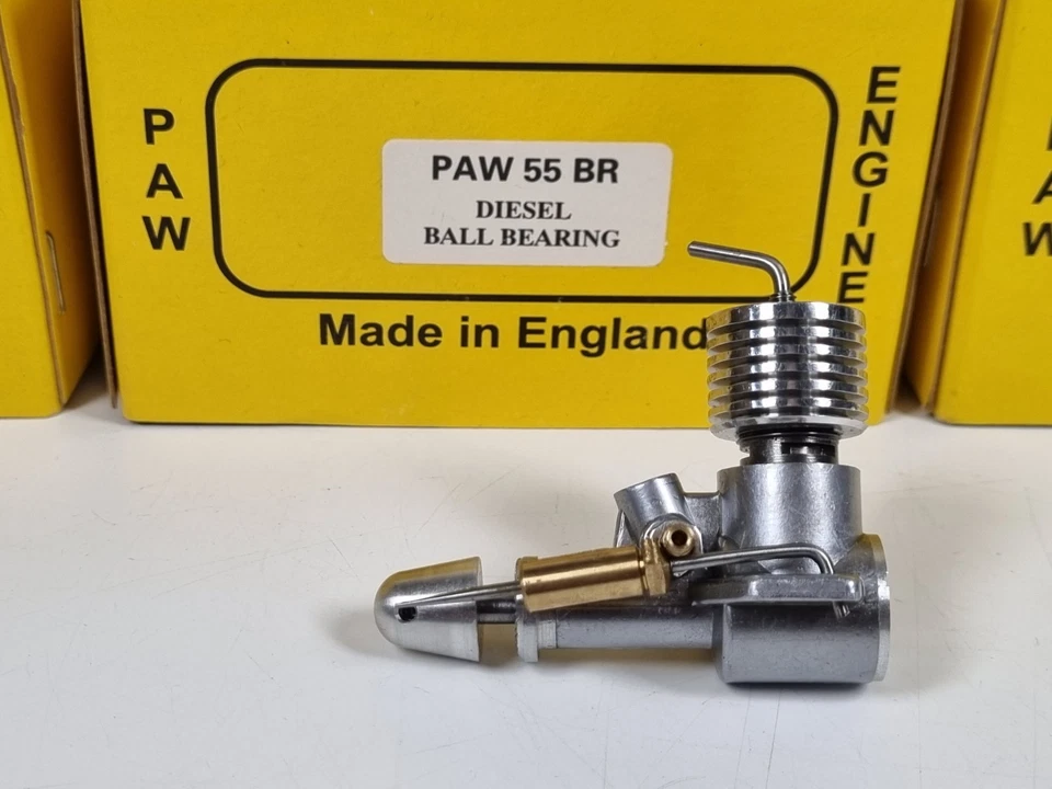 NEW BOXED PAW 55 BR 0.55cc (0.033cu in) Ball Raced Model Aircraft Diesel Engine - Image 1 of 4