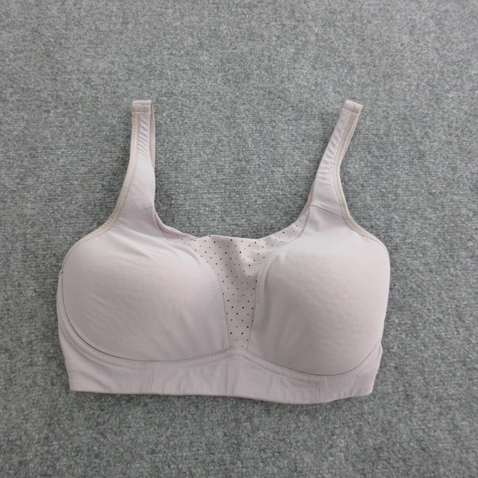 Lululemon Sports Bra Womens 10 Light Gray Ta Ta Tamer C/D High Support Padded - Image 1 of 4