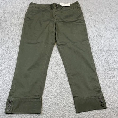 Pantalones de golf Ralph Lauren para mujer 10 Highland elásticos recortados con puños botones capri Foto 1 de 4