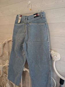 Pantalones de mezclilla Y2K Tommy Hilfiger holgados pierna ancha nuevos con etiquetas nos para hombre 30 patinador grunge hip hop  - Imagen 1 de 9