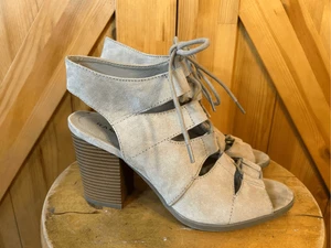 Sandalias de tacón Rampage para mujer talla 9,5 Emmie con tiras tostadas - Imagen 1 de 10
