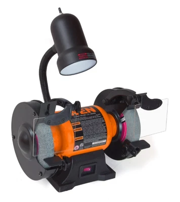 WEN Products 2.1-Amp 6-Inch Single Speed Bench Grinder with Flexible Work Light - Image 1 of 4