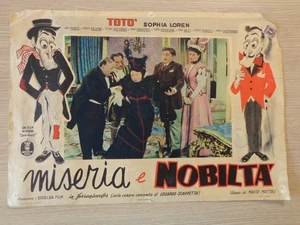 Locandina Fotobusta Miseria e Nobiltà Totò Sophia Loren Regia Mattoli 1954 ▓ - Picture 1 of 1