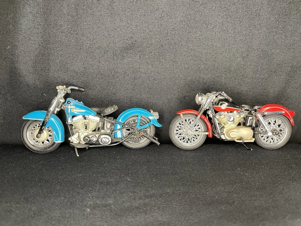FRANKLIN MINT 1949 1957 HARLEY DAVIDSON Hydra Glide FL XL Sportster Lot 1:24 SEE - Image 1 of 4