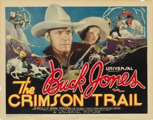 The Crimson Trail (1935) Buck Jones Cult Western Película Cartel Impreso - Imagen 1 de 1