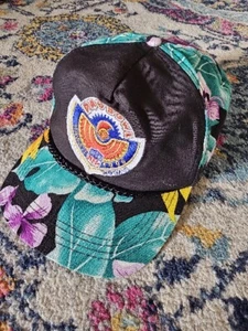 De colección NFL Fútbol Profesional 1996 Hawaii Logotipo Floral Snapback Sombrero Atlético RARO - Imagen 1 de 9