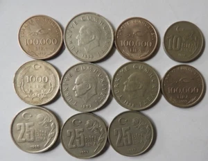 Pièces Coins Vintage TURQUIE - TURKIYE (lot x 11)  - Imagen 1 de 2