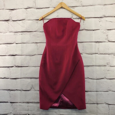 Vestido Vaina KEEPSAKE Mujer XXS Sin Mangas Rodilla Cremallera Trasera Rosa Foto 1 de 4