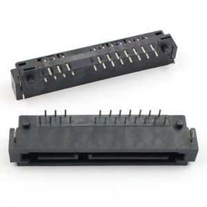 5Pcs Sata 7+15 22 Pin Male Right Angle DIP Interface Socket Connector Hard Drive - Picture 1 of 7