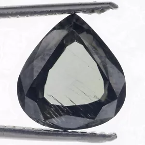 4.32 Ct Loose Moissanite Lab Grown Diamond Fancy Pear Cut Dark Green 12 MM - Picture 1 of 6