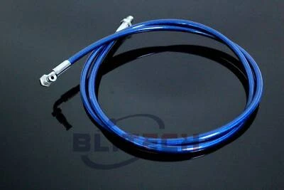 Stainless Steel Braided Auto To Manual Clutch Line for Nissan 240SX S13 S14 Blue - Image 1 of 3